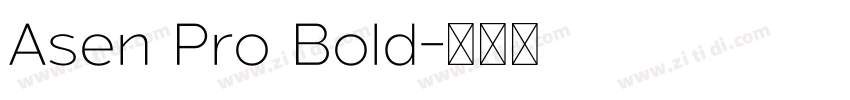 Asen Pro Bold字体转换